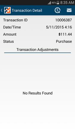 9 Process Refunds 5. Tap a transaction.