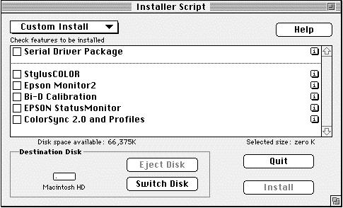 5. Double-click the Installer icon to start installing the printer software. 6. When you see the initial screen, click Continue. You see the following screen: 7.