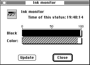 Note: The StatusMonitor checks the printer status once every three minutes as a default. However, you can specify the time in the Interval menu.