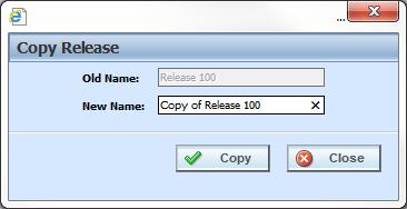 Chapter 3 Releases Figure 83 Copying Packages to Another Release 3. Select the release where you want to copy the package to. Only unlocked releases are listed. 4. A confirmation message is displayed.