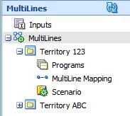 A warning message is shown. Figure 109 Deleting a MultiLines 3. Click OK to delete or Cancel to cancel out of the delete.