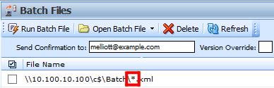 Chapter 2 Impact Analysis Rate All Files in This Directory The directory path to the batch file cannot be edited manually. You must browse and select.