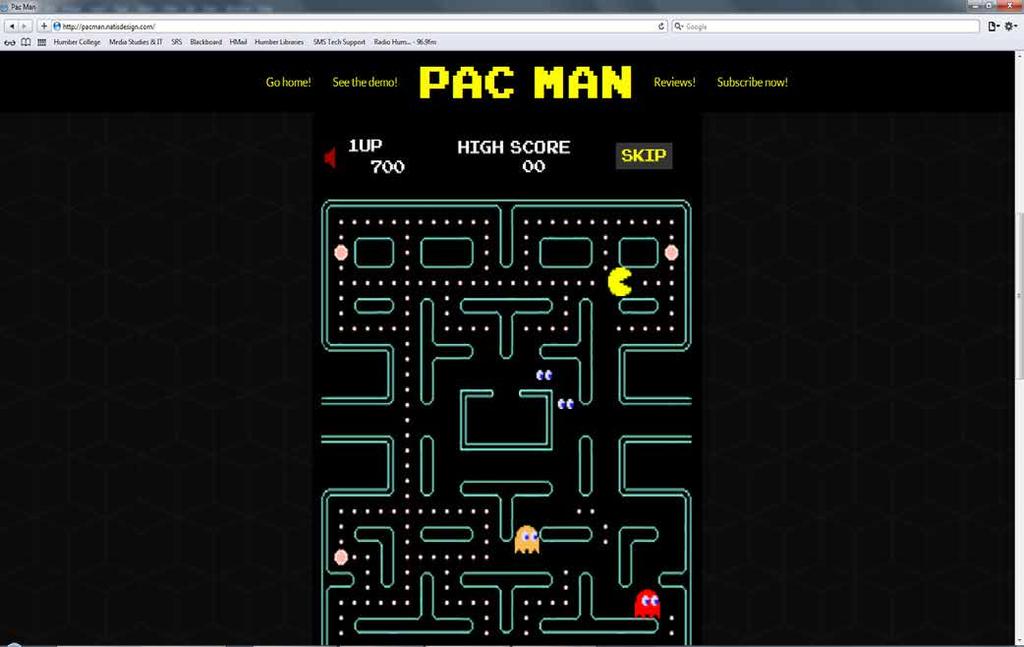 Pac-Man ad campaign - Flash The Goal: The goal was to use Adobe Flash to create an interactive advertisement showing users the basic concepts of Pac-Man.