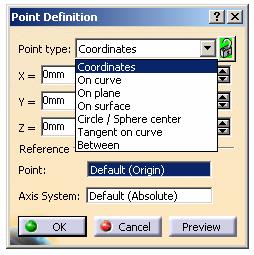 Point (Create a point in