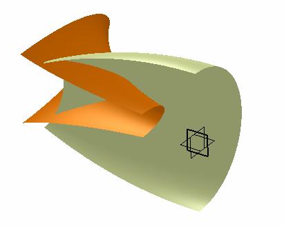 1, Plane.1 & Plane.2 Exercise 2 (8) To Split the surface:- Click Split icon Select Multi-sections Surface.