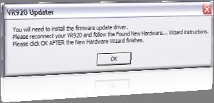 A Found New Hardware Wizard will offer you three options for installing firmware update device drivers.