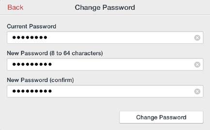 change a password.