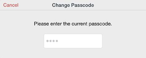 3. Tap Change Passcode. 4.
