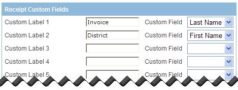 Using Terminals Setting Up Merchant Information To set up Receipt Custom Fields