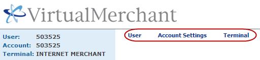 Getting Started VirtualMerchant Interface The Logout Link To access the Logout link, click Logout. This option logs you out of the VirtualMerchant application.