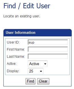 Managing Users Creating a New User To Create New User Account from Existing User Profile This feature allows you to create a new standard user profile from an existing standard user profile.