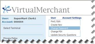 Managing Users Changing Your Password Changing Your Password As a security measure, each user's password is set to expire 45 days after the last password change.