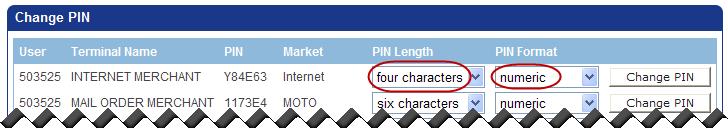 generate the new PIN: numeric alphanumeric NOTE: PIN format defaults to numeric. 5.