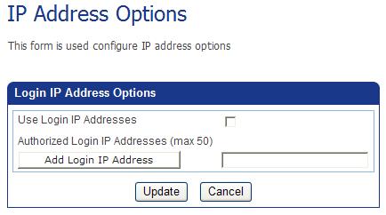 Managing Account Settings Updating Your Security Questions CHAPTER 4. Managing Account Settings The Account Settings menu has a single option called IP Address Options.
