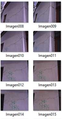 Capture Time Nº of images Nº of points generation/ control points
