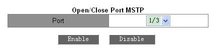 Function: when MSTP-enabled port connects with STP-enable device, this port will be automatically changed to work in STP mode.