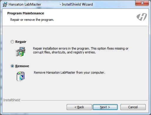 Uninstall LabMaster To uninstall LabMaster from your computer, double-click on the LabMaster Setup.exe icon.