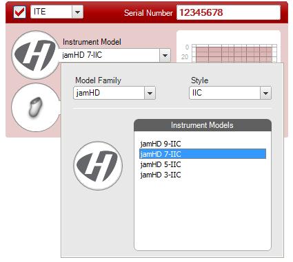Enter and Save Coupling Codes for ITE devices with SmartVent For some Hansaton custom ITE instrument models, you can use LabMaster software to create a custom designed optimized vent (smartvent).