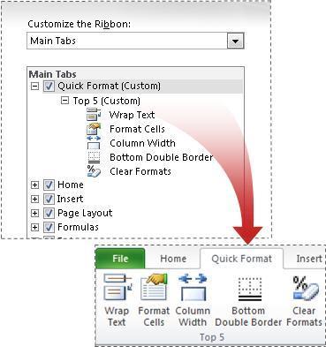 Improved Ribbon First introduced in Excel 2007, the ribbon makes it easy for you to find commands and features that were previously buried in complex menus and toolbars.