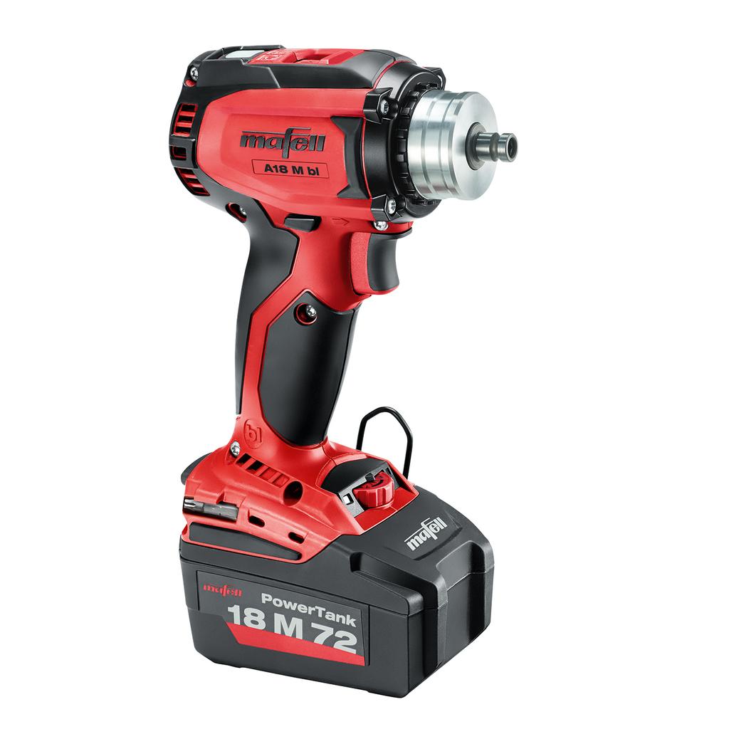 Cordless Drill Driver A 18 M bl MaxiMAX in the MAFELL-MAX ref.no.: 91A040 EAN: 4032689193274 Transport and storage box MAFELL-MAX Technical data Collar diameter 43 mm Chuck capacity 13 mm Max.