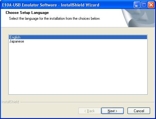 4. Installing the Software 4.1 Installing the Provided Software 4.1.1 Before Starting Installation (1) Do not connect the E10A-USB emulator to the host computer before the provided software is installed.