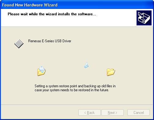 (4) Windows automatically detects and installs the driver. Figure 5.