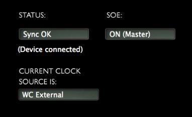 If the is the network (SoE) clock master, as determined in the Device Racks of SoundGrid Studio, then this setting determines the sample rate of the SoundGrid network.