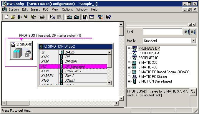 Create SIMOTION device and configure online communication 5.4 Result in the sample project 5.