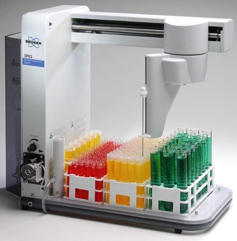 SPS3 autosampler The SPS3 Sample Preparation System, Bruker s fastest-ever spectroscopy autosampler, meets the diverse requirements of high-throughput analytical laboratories.
