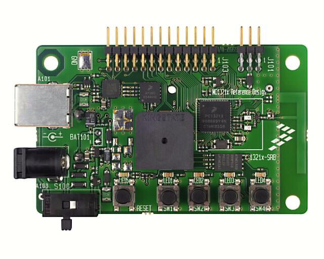 GPIO BDM Accelerometer MC1321x Buzzer USB DC Power 2.2 SMAC Software LED5 LED1 LED2 LED3 LED4 S100 Power Switch Reset SW1 SW2 SW3 SW4 Figure 1.