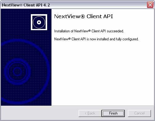 Software installation - Installation of NextView 4 Client API fig. 28 Restart your computer if necessary so that changes are recognized by the system. fig. 29 The program group "All Programs / NextView 4.