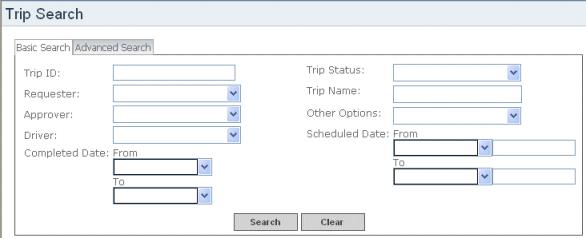 Finding a Trip Request Chapter 3 Working with Trip Requests 243 You can use the basic or advanced search methods to find a Trip Request in the Triptracker system.