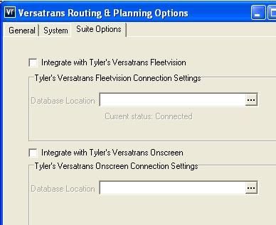 346 Routing & Planning/Triptracker and Fleetvision Integration Setting Up the Database Connections To integrate Routing & Planning/Triptracker with Fleetvision within the Routing & Planning