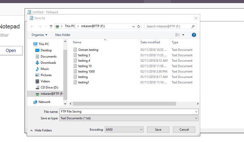 Downloading and Uploading single files to Citrix UAD