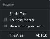 See Header Menu, Hide Editortype menu.