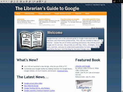 Google Librarian A Guide to Google - for Librarians and