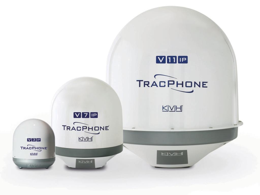 IT Managers Need Multiple Hardware Options but Common Platform New TracPhone VIP-series V3IP: 37 cm antenna, Ku-band V7IP:
