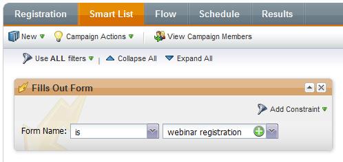 SAMPLE EVENT INTEGRATED WITH ADOBE CONNECT Here is a sample event, including the campaigns for an Adobe Connect meeting: Create a new event in Marketing Activities Select New Event Enter a Campaign