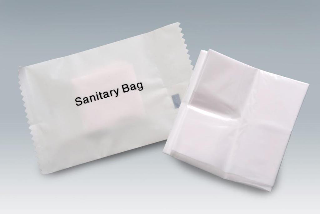 DP006 Sanitary Bag Dimensions: