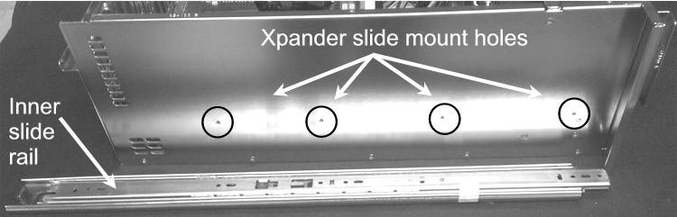 Within packaging, you will find four brackets that mount within the four corners of your rack mount cabinet, screws, nuts and G-nuts for use in mounting Xpander within a cabinet.