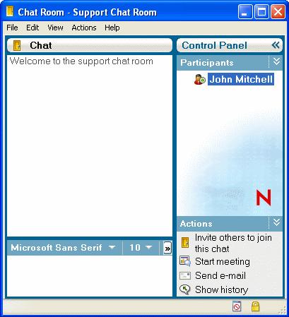 3Working with Chat Rooms Chat rooms allow several users to join a chat room and discuss a topic. You can create and join chat rooms in the client, if you have rights to do so.