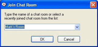 name. 1 Click Actions > Join Chat Room. The last four chat rooms that you joined are stored in the Join Chat Room drop-down list. 3.