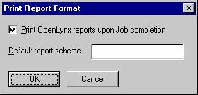 Chapter 4 OpenLynx Manager Generate report summary text files Check this box to copy processed information to a text file. This will generate a file with the same name as the report, with a.