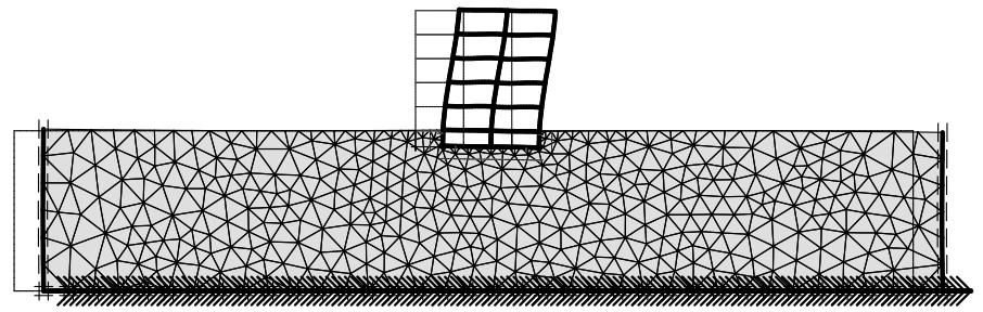 Figure 2: Deformed mesh at t=4.