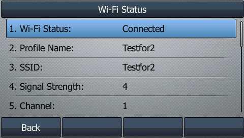 Optional Accessories with Your Phone Managing the Saved Wireless Network Once the IP phone has been connected to a wireless network successfully, this wireless network profile will be saved in Known