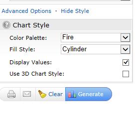 11 5. By clicking on Style Options you will be able to select which colors and style you want to have your chart arranged in, you will