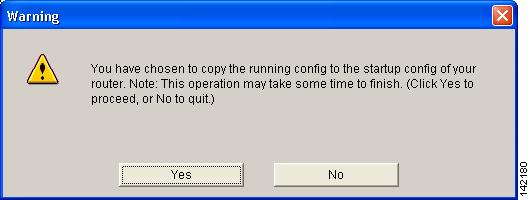 Configuring Intrusion Prevention Step 8 Click Yes to copy the configuration