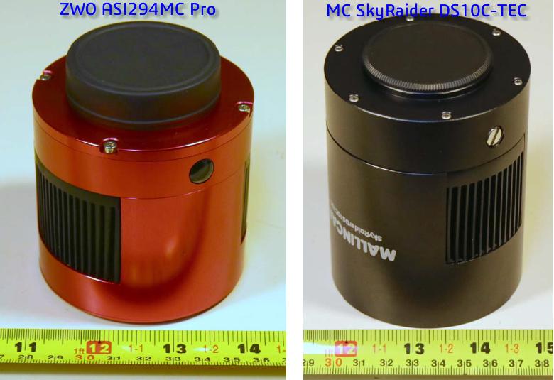 ZWO ASI294MC Pro Versus Mallincam SkyRaider DS10C-TEC Comparison Part 1 - Physical by Jim Thompson, P.