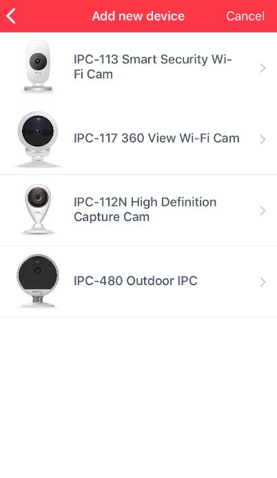 Tap your IP Camera 4.