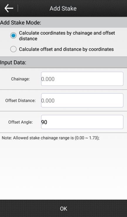 offset distance and offset angle.